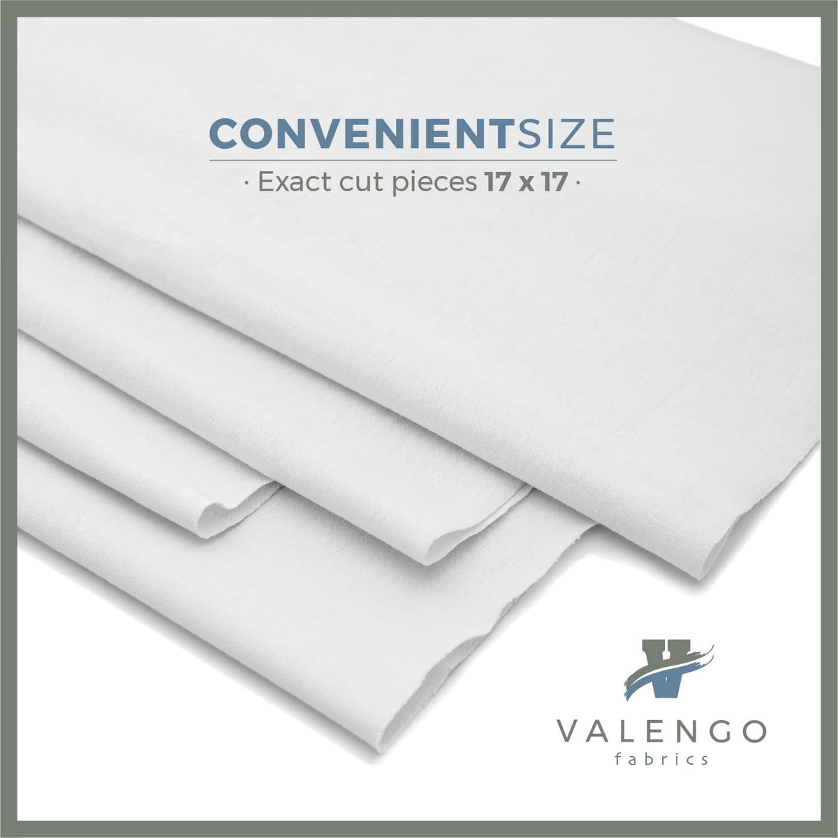 Pack of 50 Valengo Cotton Rags Soft, Lint-Free & Absorbent 17"x 17"