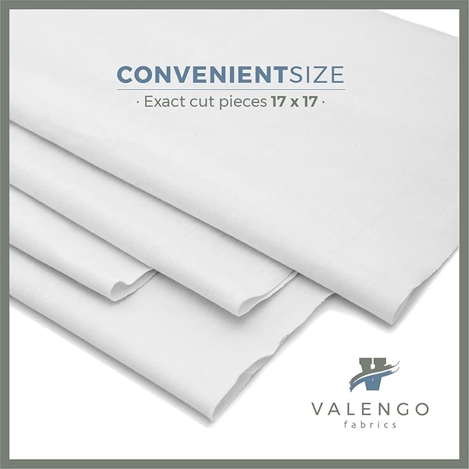 Pack of 7 Valengo Cotton Rags  Soft, Lint-Free & Absorbent  17"x 17"